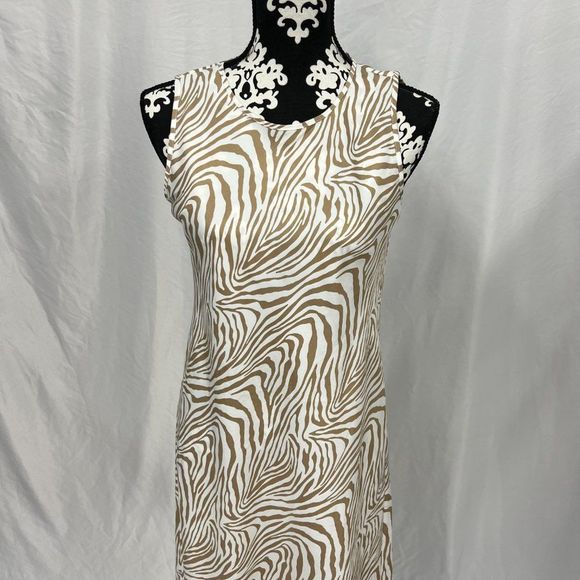 Banana Republic Zebra Print Midi/Maxi Dress - Picture 4 of 6